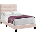 Twin Upholstered Bed - Pink