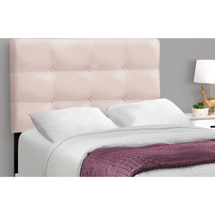 Twin Upholstered Bed - Pink