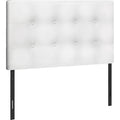 Twin Upholstered Headboard - White/Black