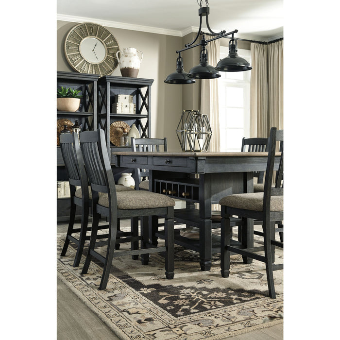 Tyler Creek Counter Height Stool - Black/Grayish Brown - (D736-124)