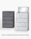 Uhani Chest of Drawer with Mirror and Hidden Storage - Promo