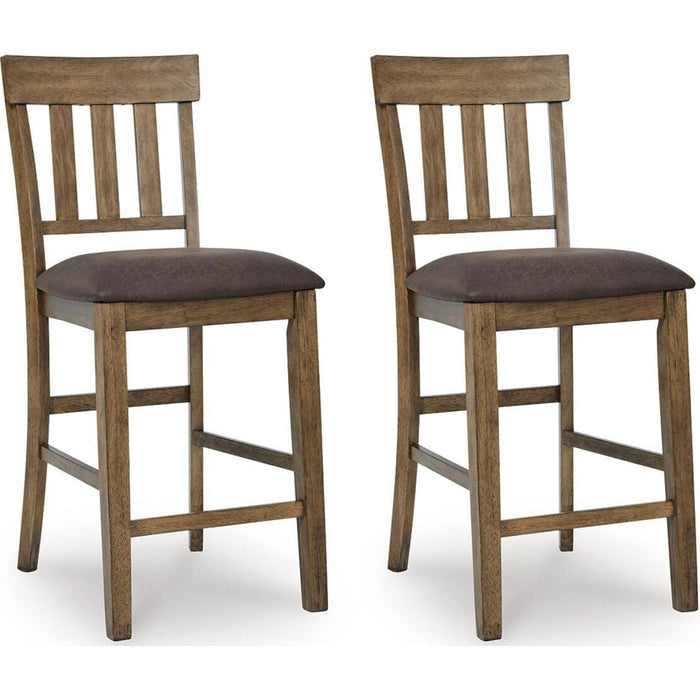 Urbinforte Counter Height Stool - Light Brown - (PCD592-124)