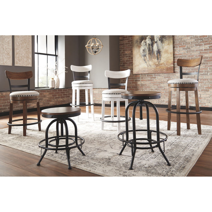 Valebeck Adjustable Height Stool - Brown/Black - (D546-224)