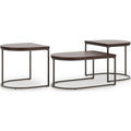 Vanmore 3 Pack Tables - Dark Brown