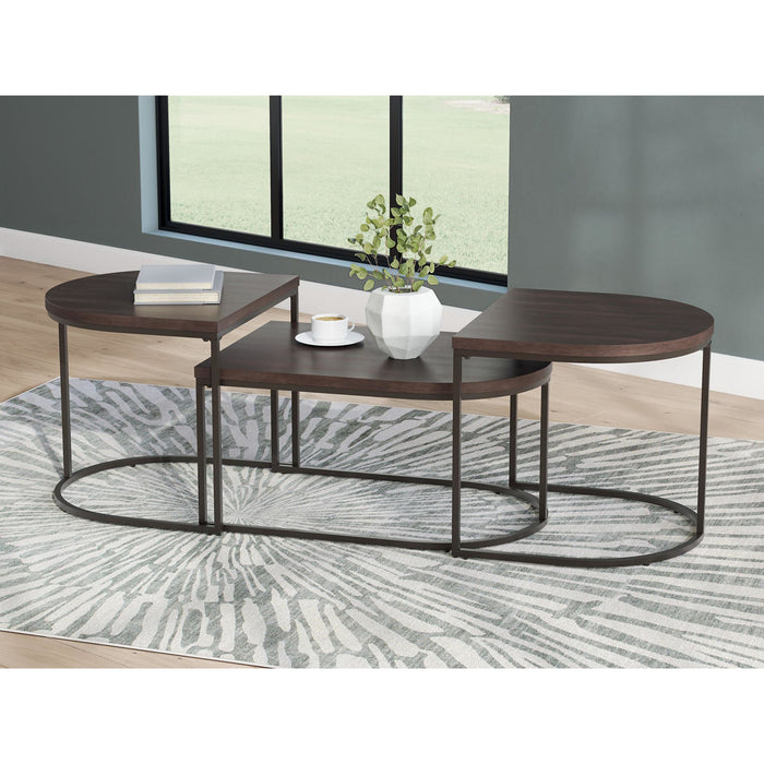 Vanmore 3 Pack Tables - Dark Brown
