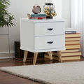 Vento Bed Side Table – Full White