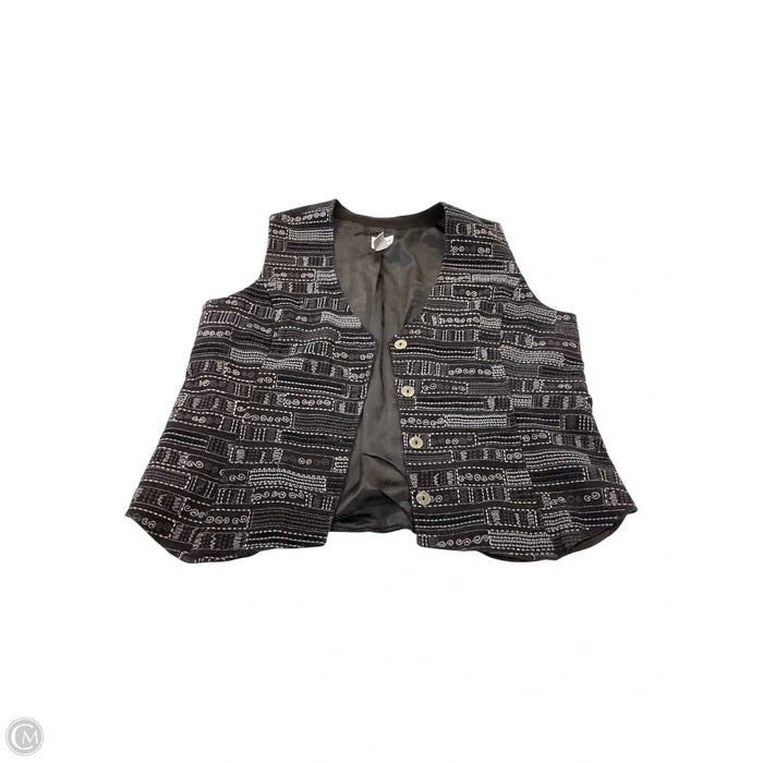 Vest Other By Chicos In Black & Grey, Size: Xl