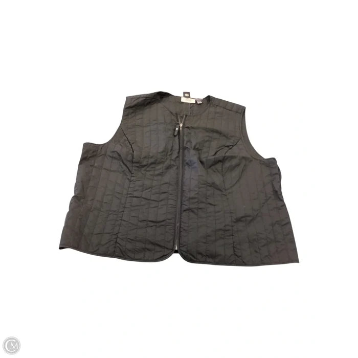 Vest Puffer & Quilted By Chicos In Black, Size: Xxl