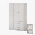 Vicente Open Door Wardrobe - White