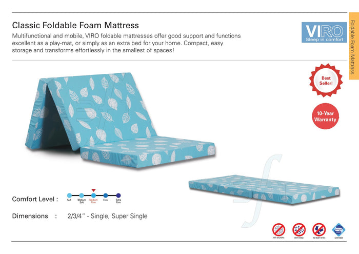 Viro Classic Foam Foldable Mattress