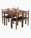 Wald Dining Set (1+4) - Cocoa