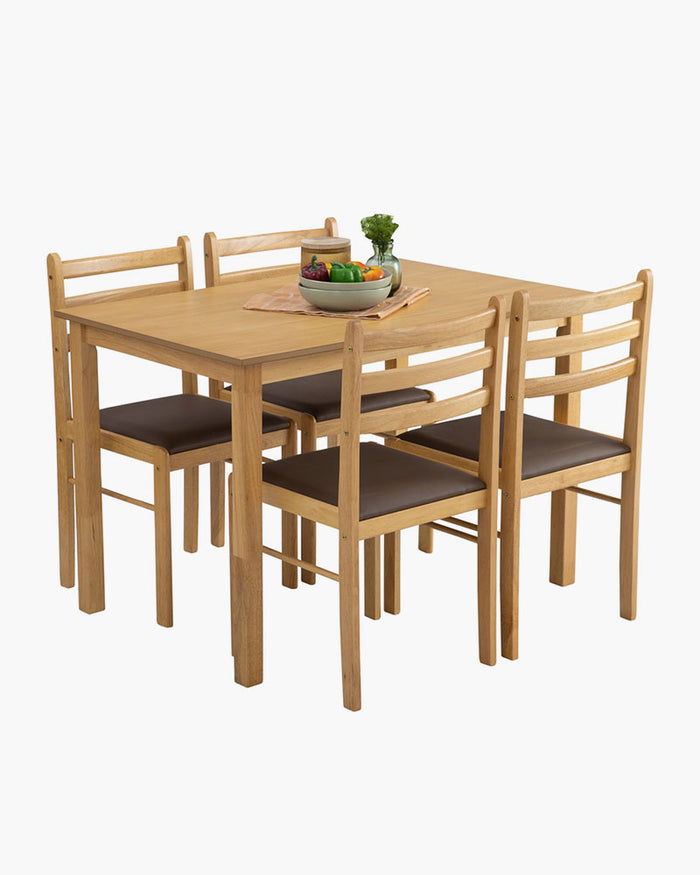 Wald Dining Set (1+4) - Natural