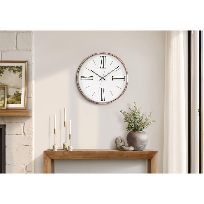 Wall Clock - 14" Diameter with Gold Frame