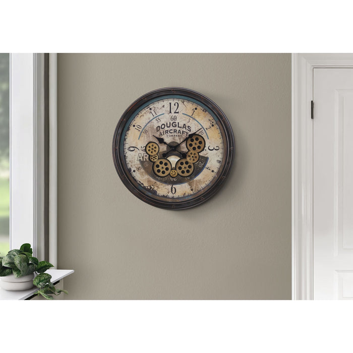 Wall Clock - 20" Diameter Gear Mechanism