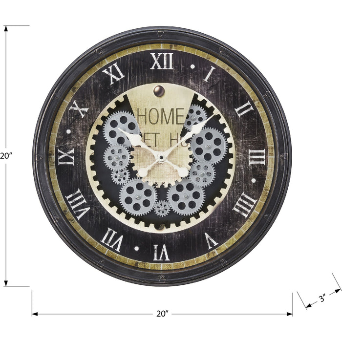 Wall Clock - 20" Diameter Gear Mechanism
