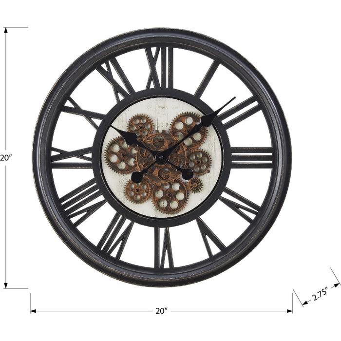 Wall Clock - 20" Diameter Gear Mechanism
