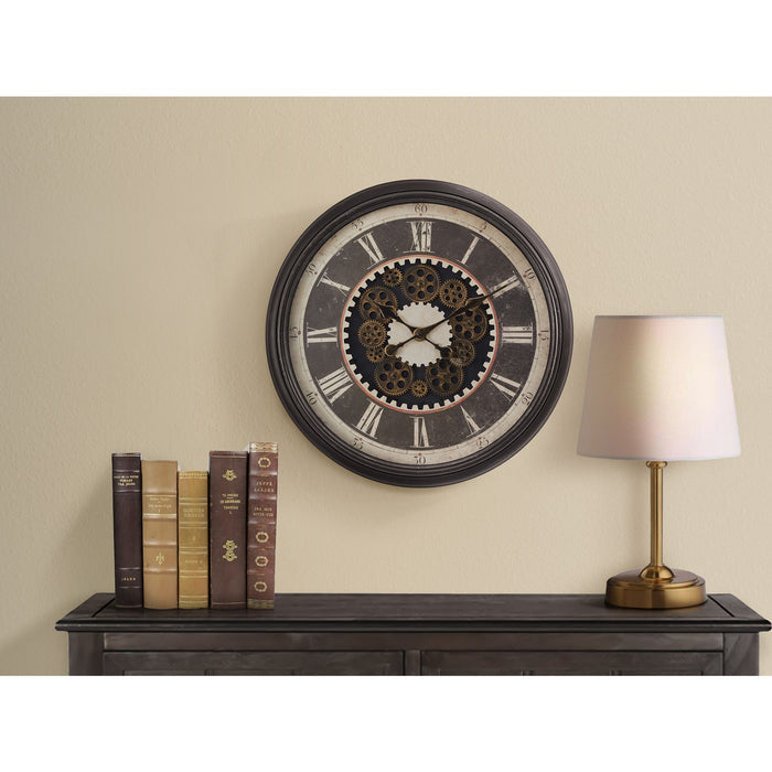 Wall Clock - 23" Diameter Gear Mechanism