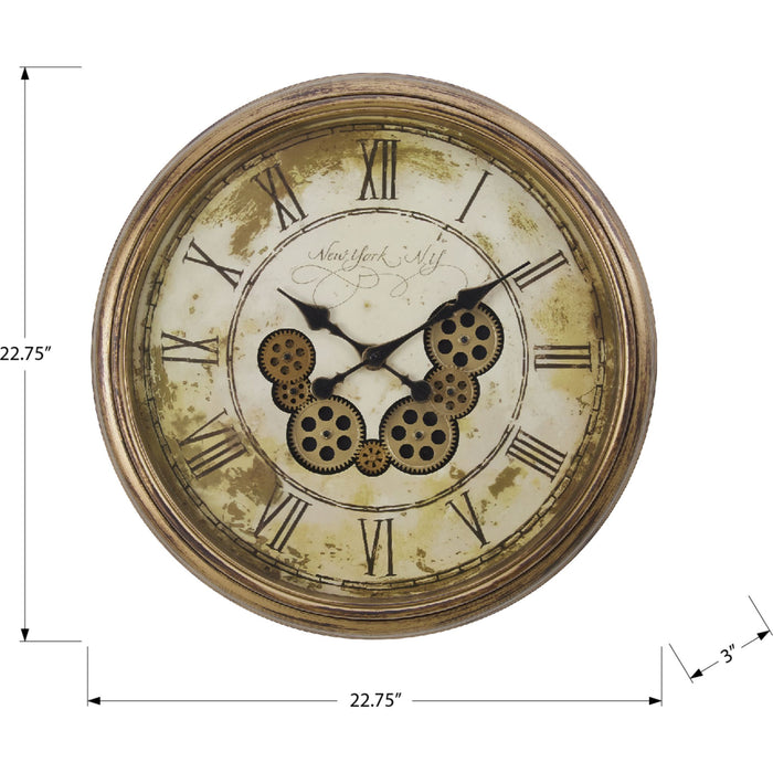 Wall Clock - 23" Diameter Gear Mechanism