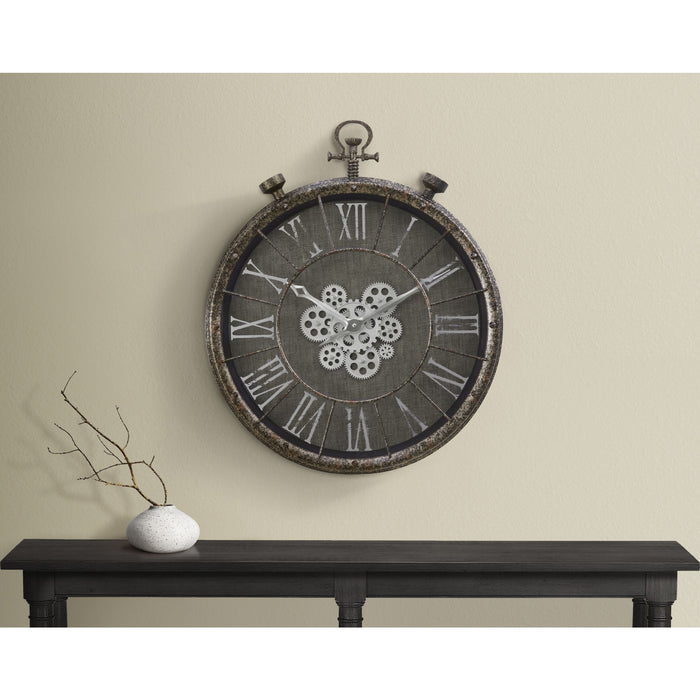Wall Clock - 24" Diameter Gear Mechanism