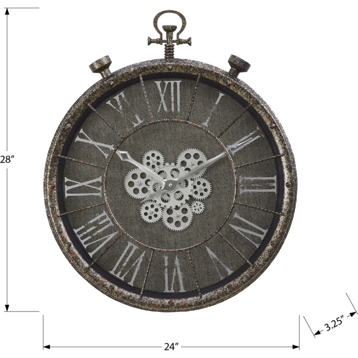 Wall Clock - 24" Diameter Gear Mechanism