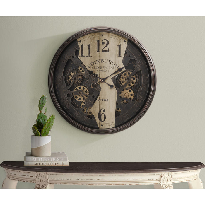 Wall Clock - 30" Diameter Gear Mechanism