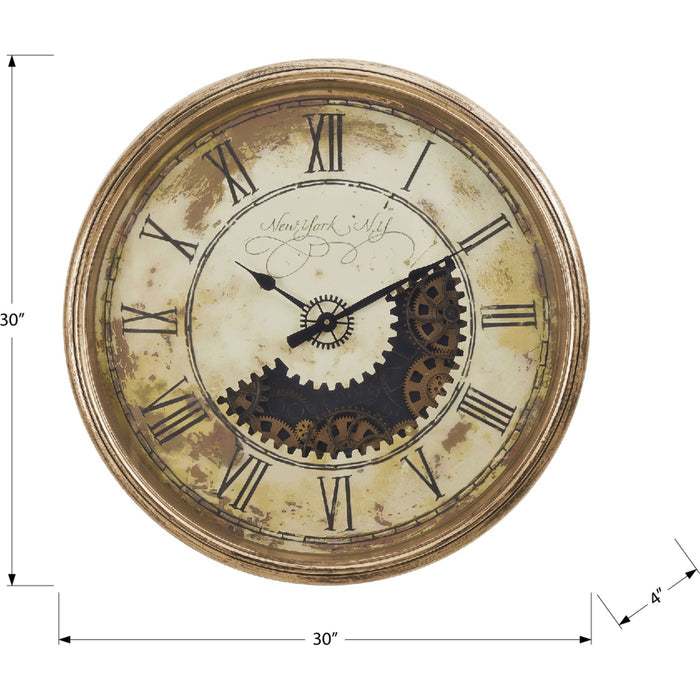 Wall Clock - 30" Diameter Gear Mechanism