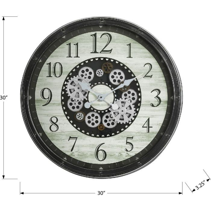 Wall Clock - 30" Diameter Gear Mechanism