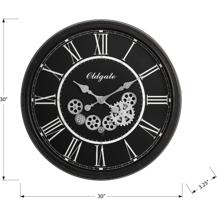 Wall Clock - 30" Diameter Gear Mechanism