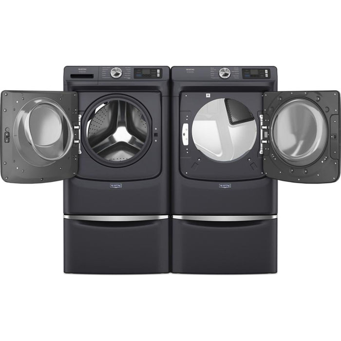 Whirlpool 15.5" (39.4 cm) Pedestal for Front Load Washer and Dryer with Storage -Midnight Steel (XHPC155RF)