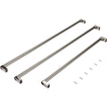Whirlpool Medallion Handle Kit for French Door Bottom Mount Panel Ready Built-in Refrigerators - Stainless Steel (W10782871)