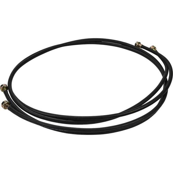 Whirlpool Washing Machine Fill Hoses - 10' Rubber - Black (8212656RP)