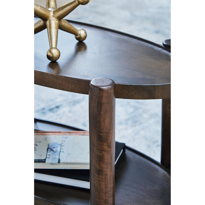 Wiattbury Accent Table - Gray Brown