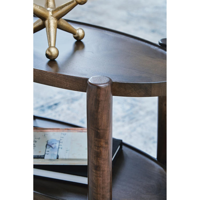 Wiattbury Accent Table - Gray Brown