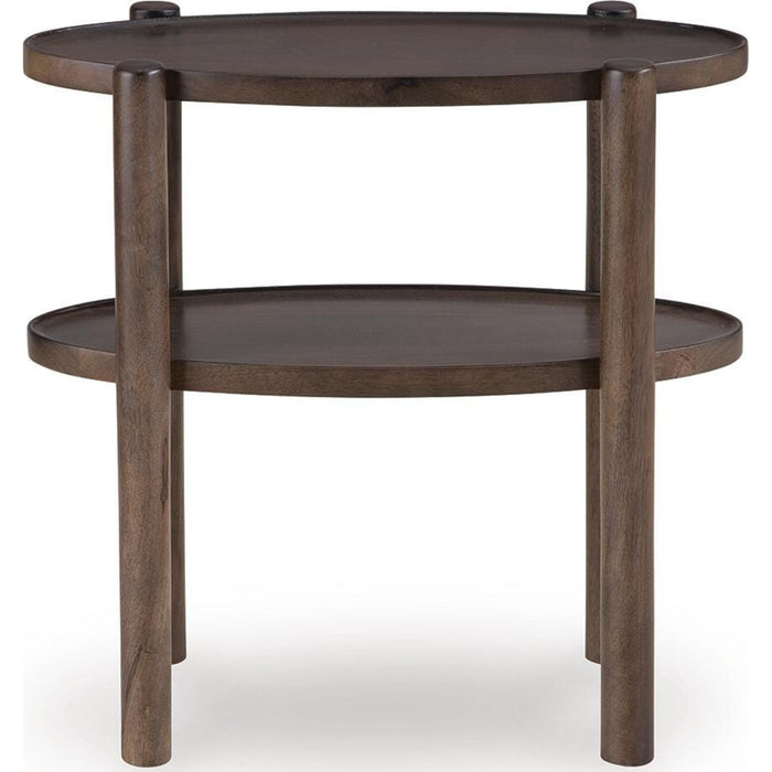 Wiattbury Accent Table - Gray Brown