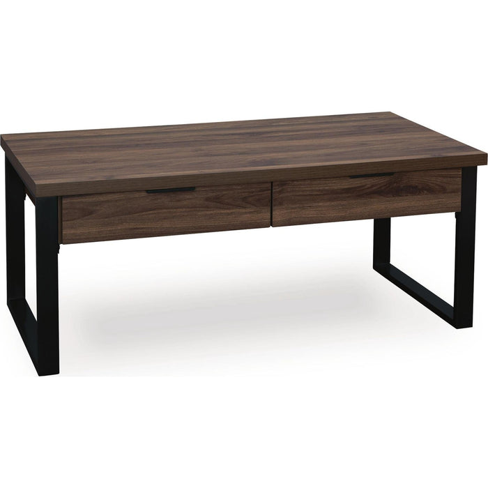 Wickman Falls Coffee Table - Dark Brown