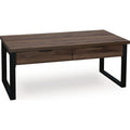 Wickman Falls Coffee Table - Dark Brown