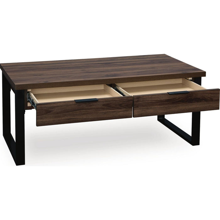 Wickman Falls Coffee Table - Dark Brown