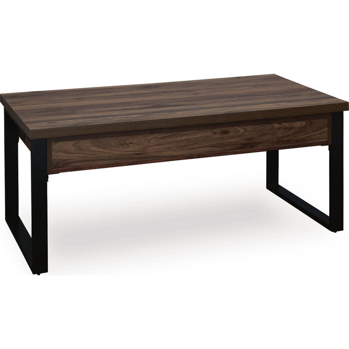 Wickman Falls Coffee Table - Dark Brown