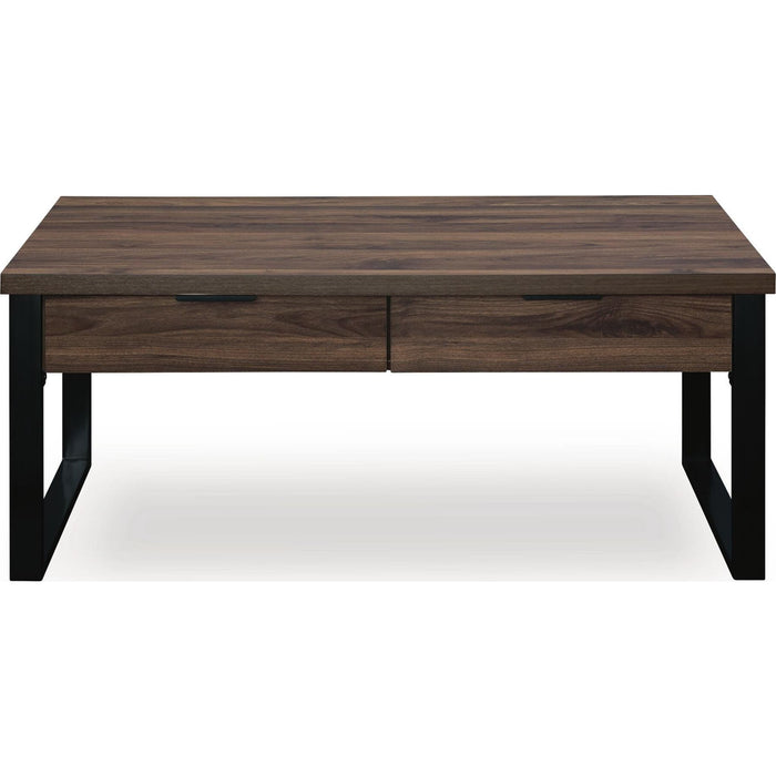 Wickman Falls Coffee Table - Dark Brown