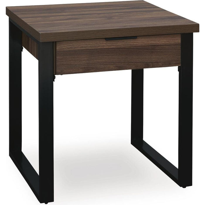 Wickman Falls End Table - Dark Brown