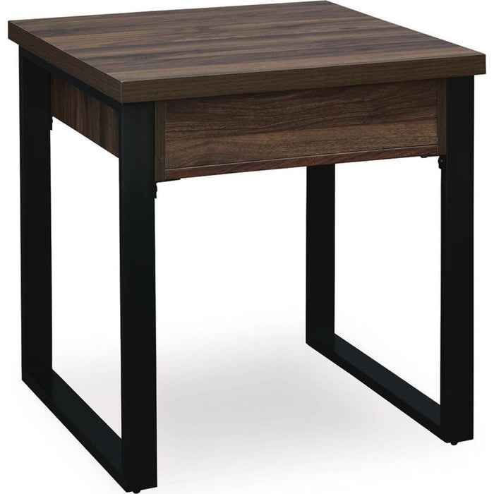 Wickman Falls End Table - Dark Brown