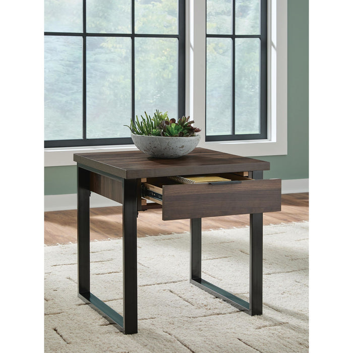 Wickman Falls End Table - Dark Brown