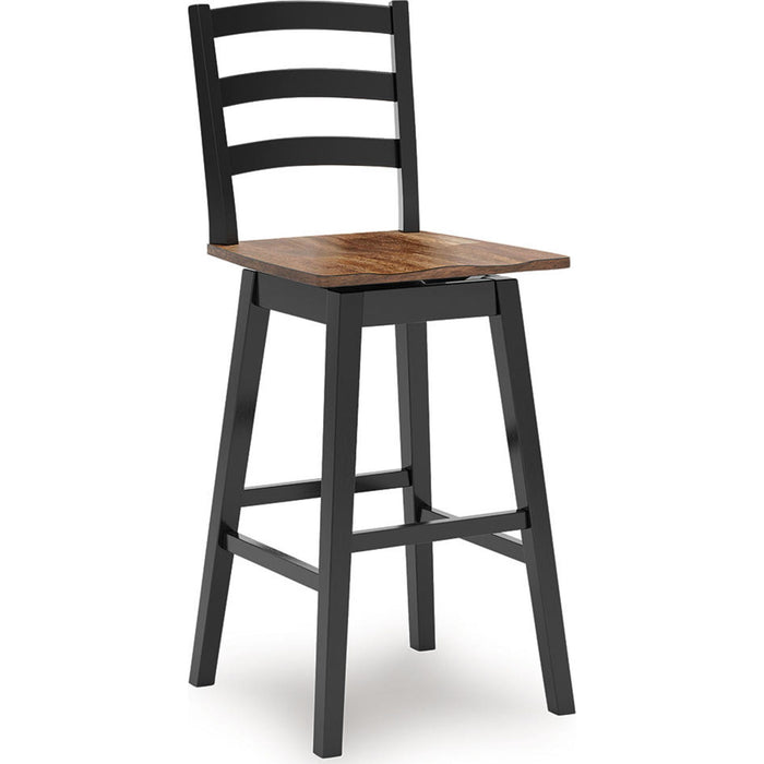 Wildenauer Bar Height Stool - Brown/Black - (D634-230)
