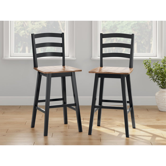 Wildenauer Bar Height Stool - Brown/Black - (D634-230)