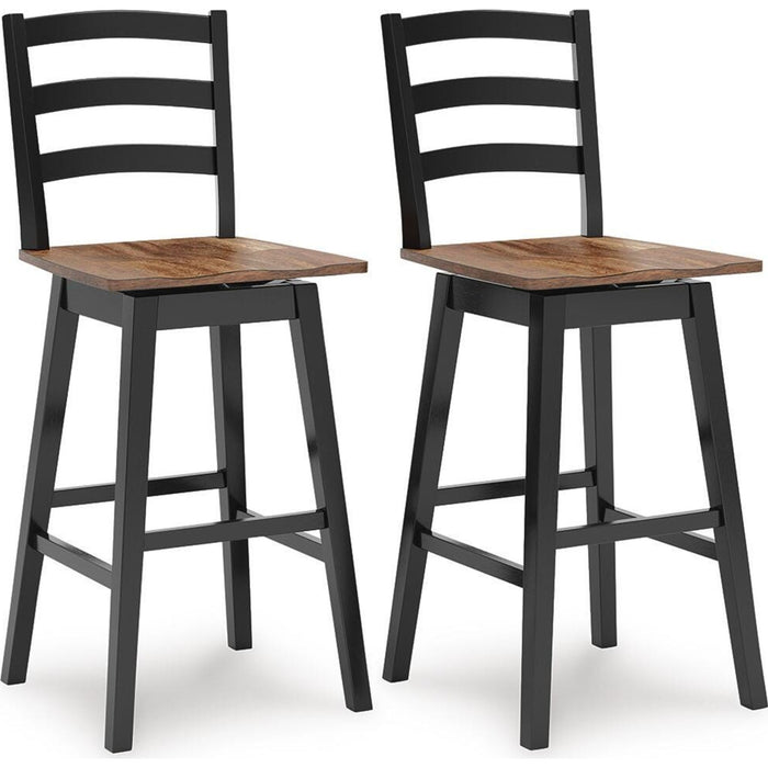 Wildenauer Bar Height Stool - Brown/Black - (D634-230)