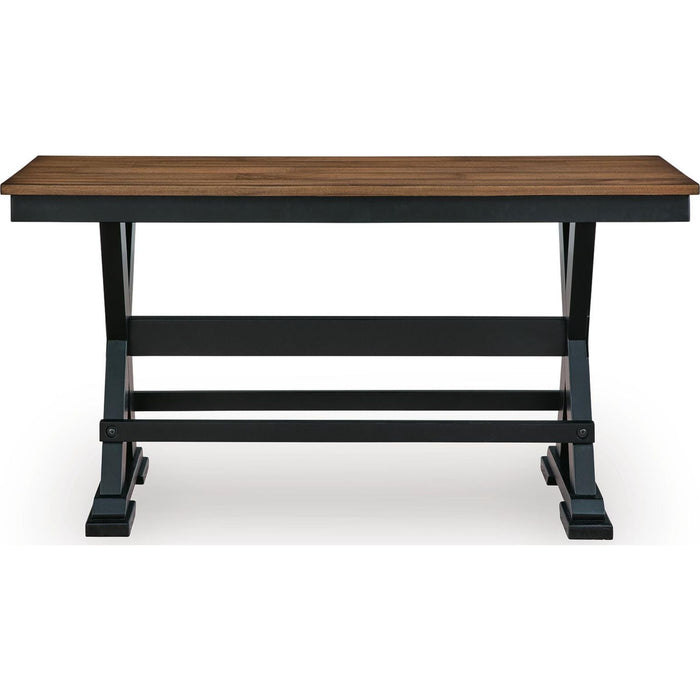 Wildenauer Counter Height Bench - Brown/Black - (D634-09)