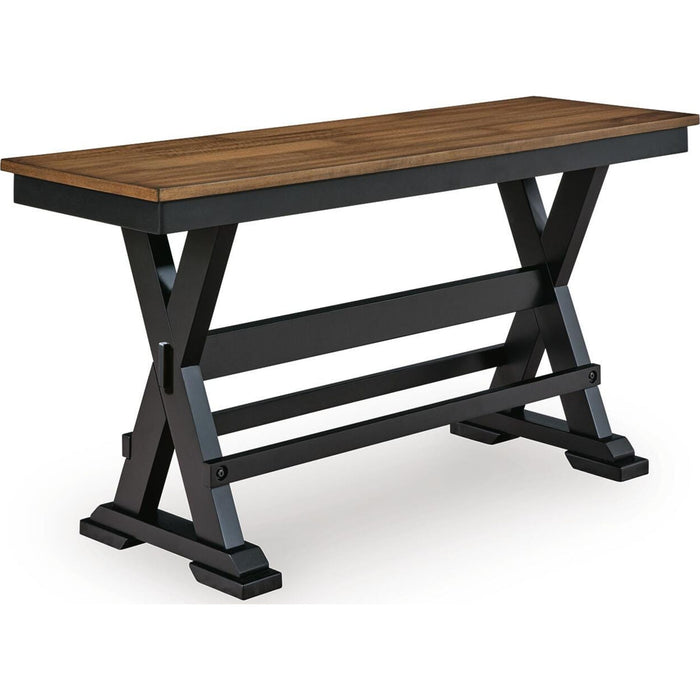 Wildenauer Counter Height Bench - Brown/Black - (D634-09)