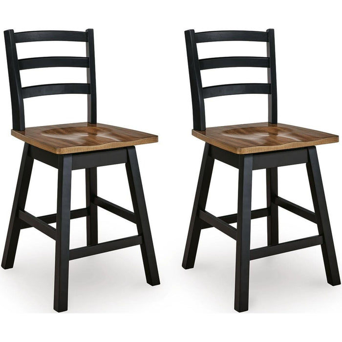 Wildenauer Counter Height Stool - Brown/Black - (D634-224)