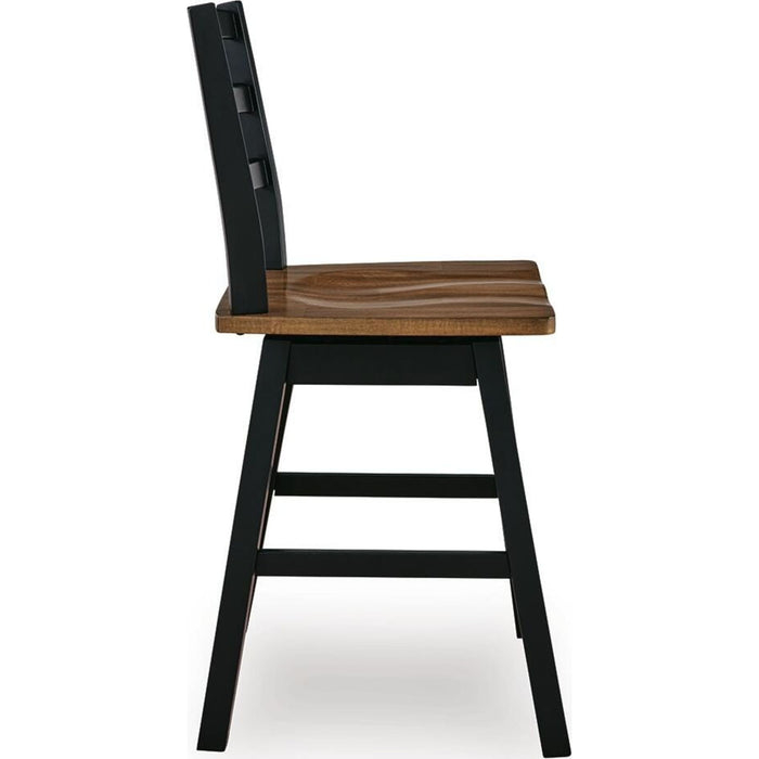 Wildenauer Counter Height Stool - Brown/Black - (D634-224)
