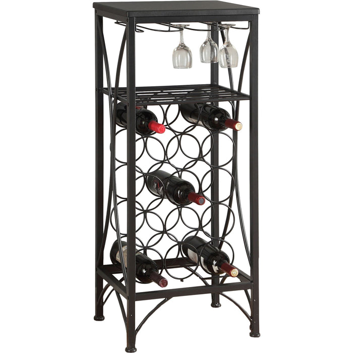 Wine Cabinet - Black - (I3347)